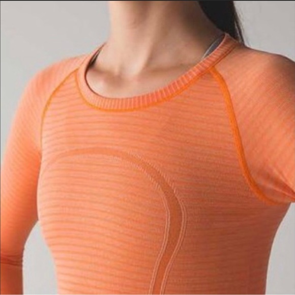 lululemon athletica Tops - lululemon Swiftly Tech orange top